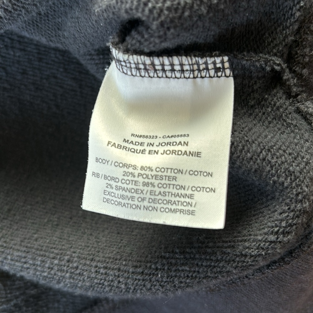NIKE Black & White Cropped Sweatshirt Size 3X - Picture 8 of 8